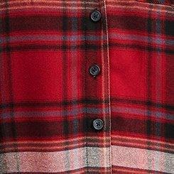 Lizzie Softest Flannel Button-Down Long Sleeve Shirt, KIMMIE PLAID RHUBARB, swatch