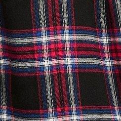 Lizzie Button-Up Shirt, DELILAH PLAID DEEP BLACK, swatch