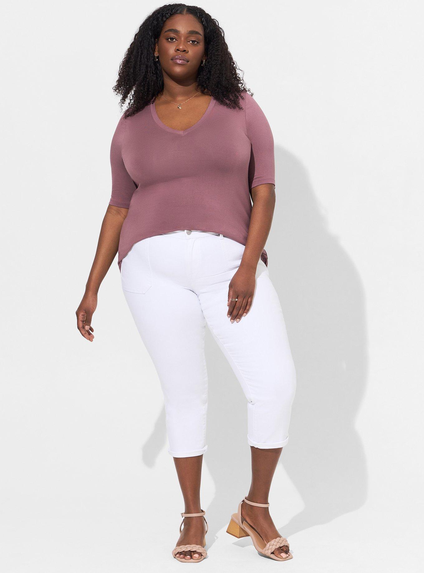 Plus Size - Favorite Tunic Super Soft V-Neck Hi-Low Tee - Torrid