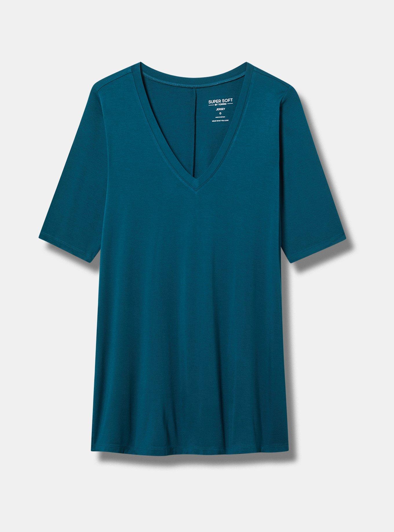 Plus Size - Super Soft V-Neck Tunic Tee - Torrid Plus Size - Super Soft V-Neck Tunic Tee - Torrid