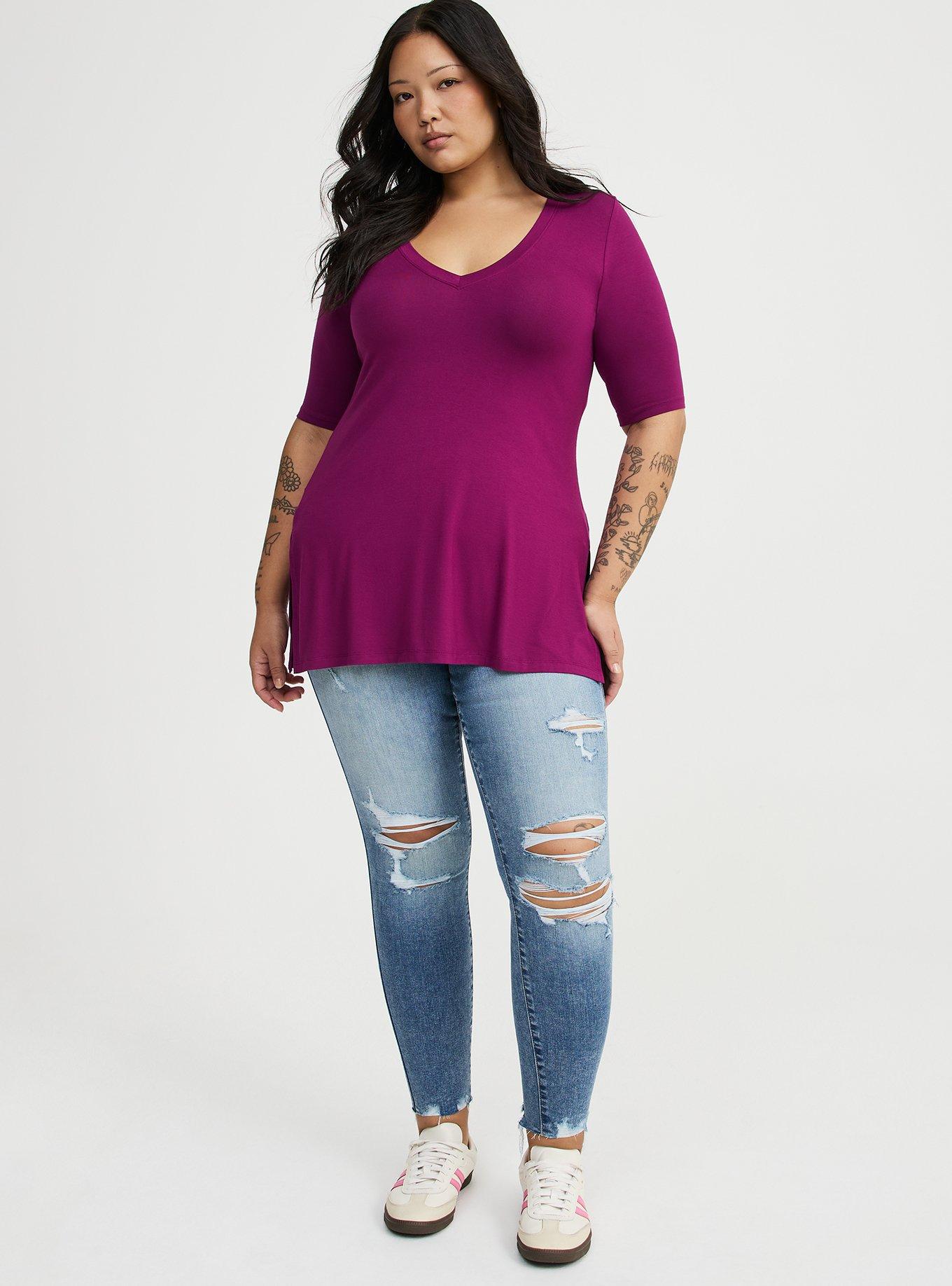 Favorite Tunic Super Soft V-Neck Tee