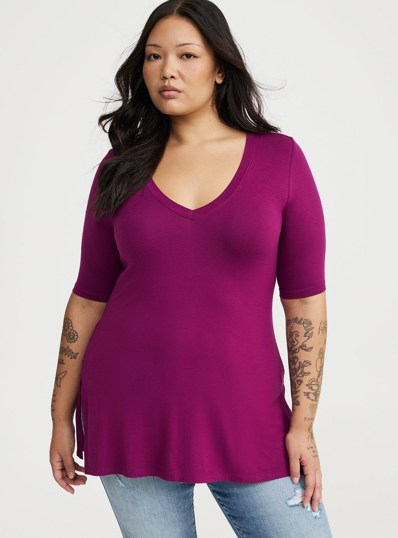 Favorite Tunic Super Soft V-Neck Tee