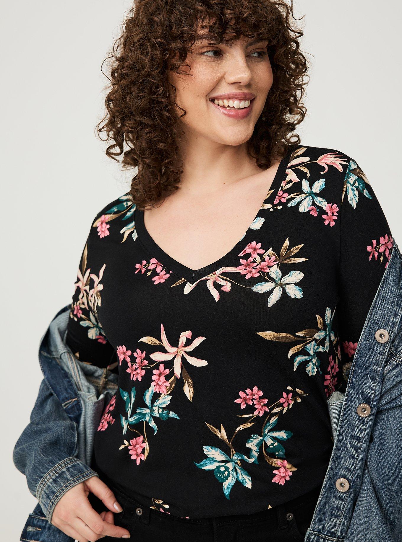 Favorite V-Neck Super Soft Jersey Tunic Tee