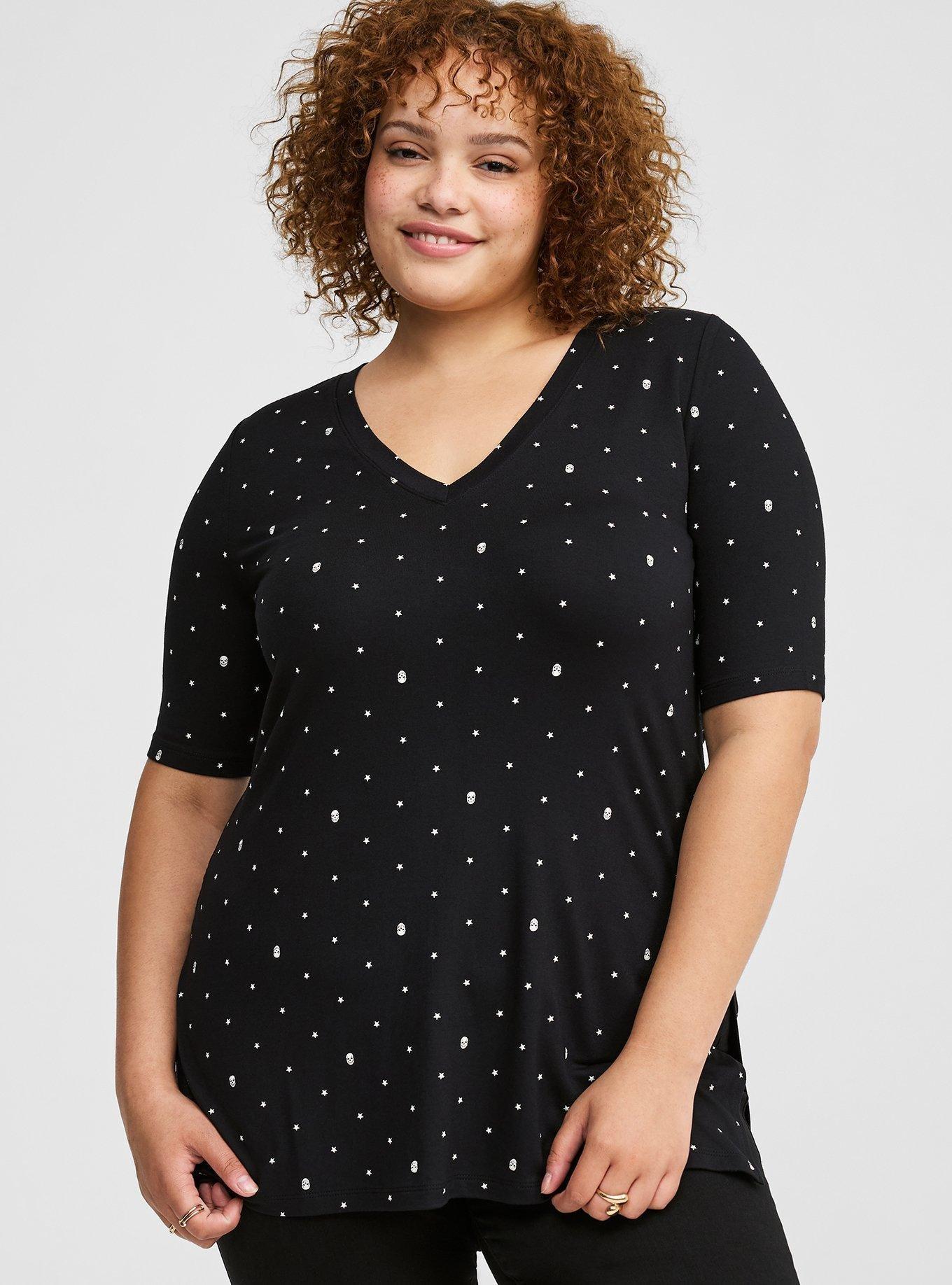 Plus Size - Super Soft V-Neck Tunic Tee - Torrid