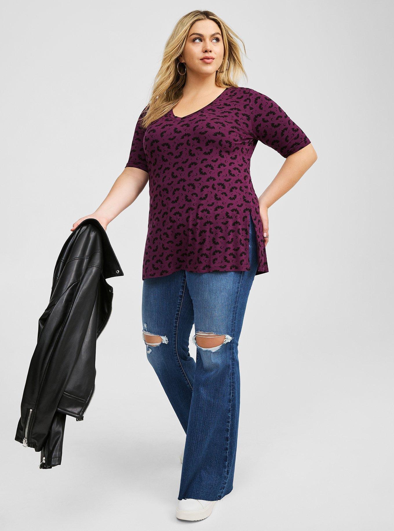 Plus Size - Super Soft V-Neck Tunic Tee - Torrid
