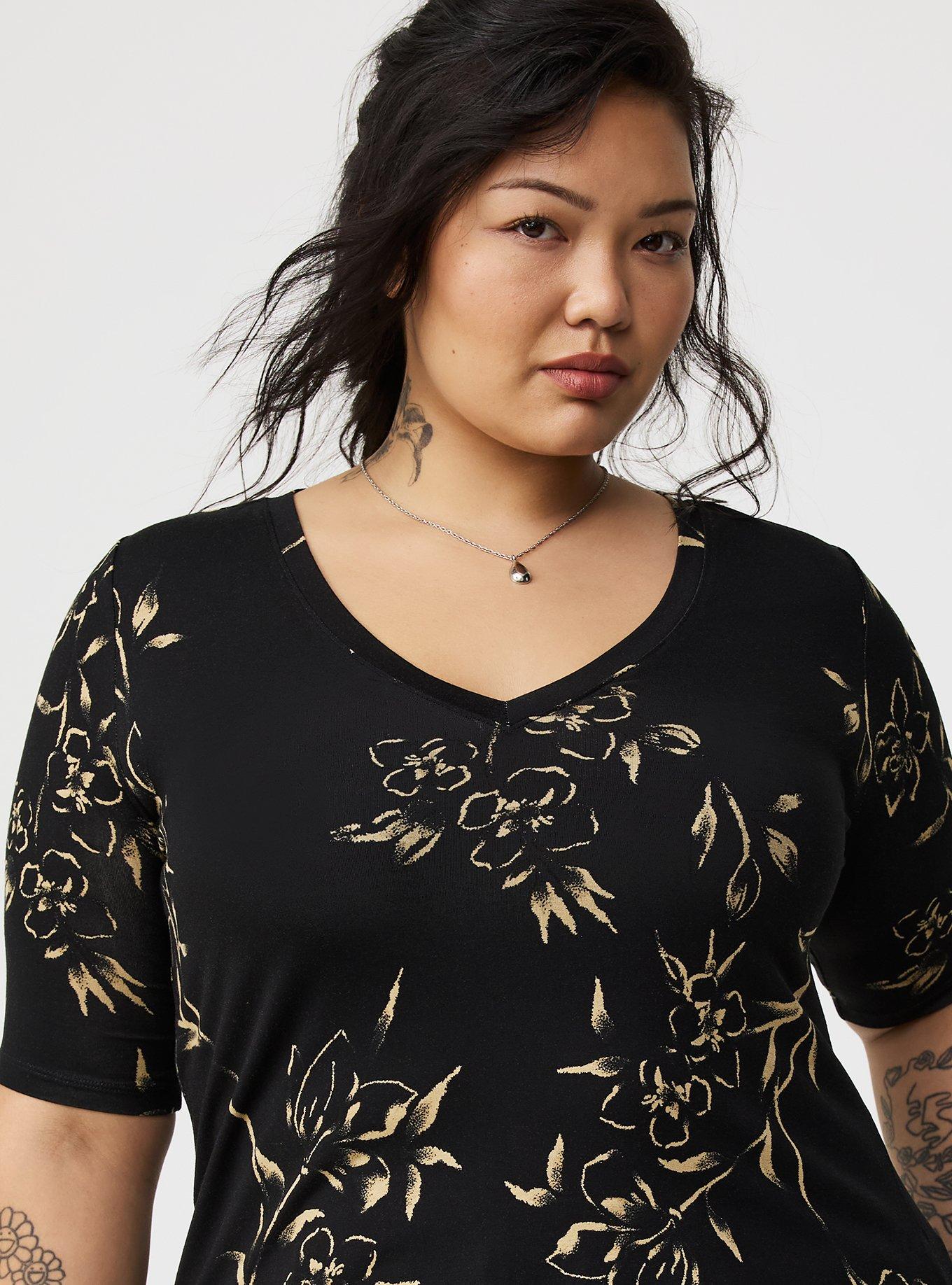 Super Soft V-Neck Tunic Tee