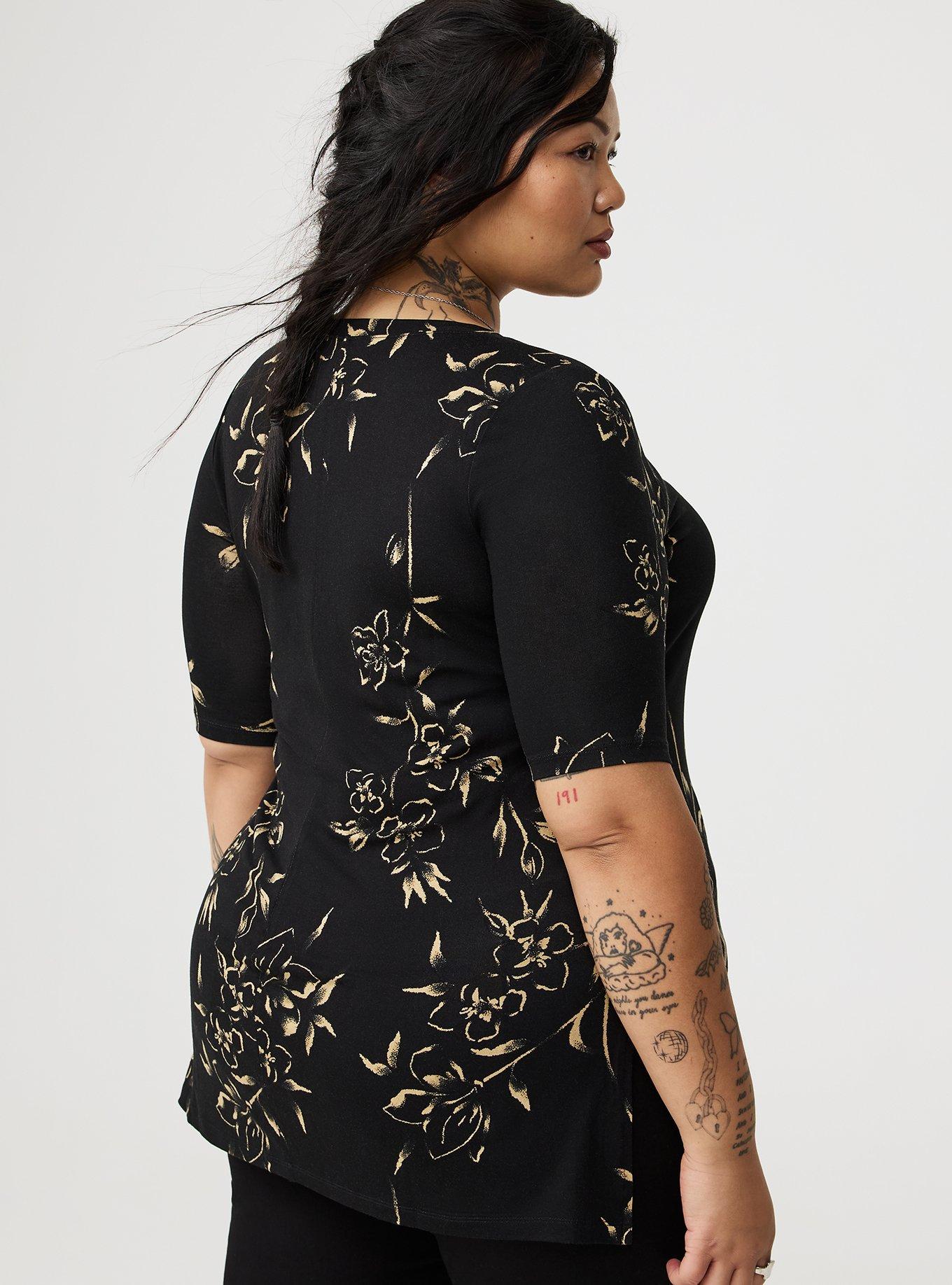 Super Soft V-Neck Tunic Tee