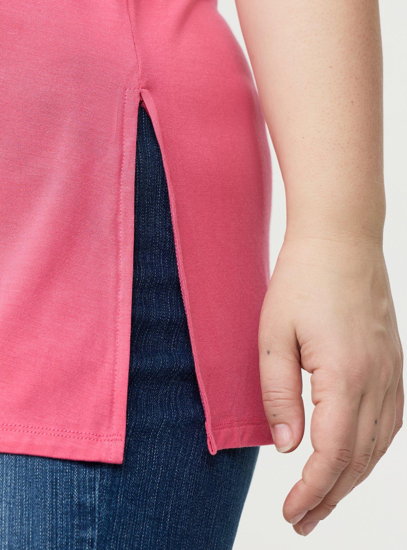 Favorite Tunic Super Soft V-Neck Tee, FRUIT DOVE, alternate