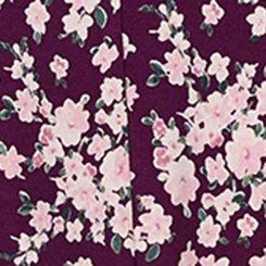 Favorite Tunic Super Soft V-Neck Tee, NORMANDY FLORAL PURPLE, swatch