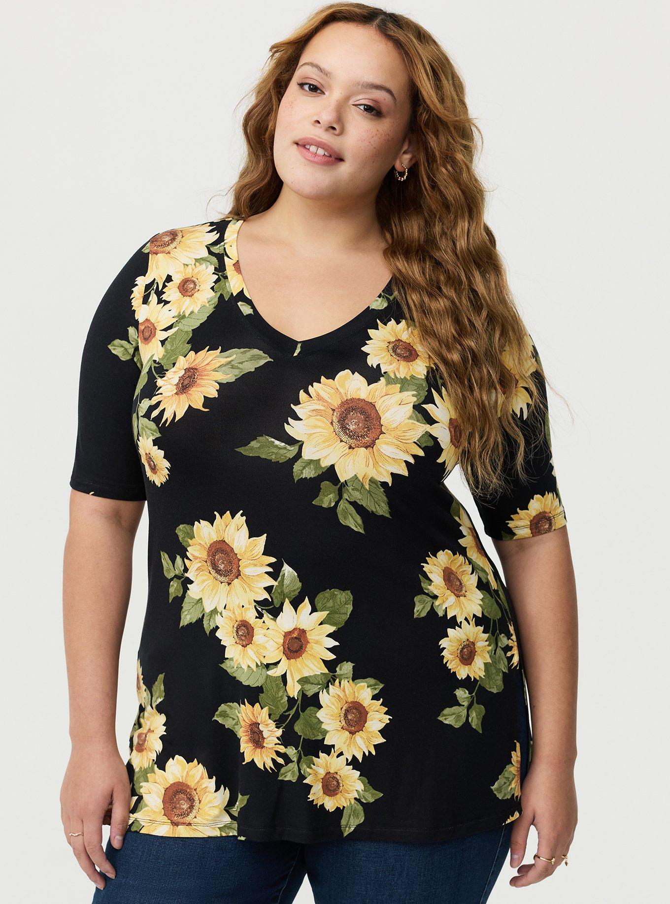 Plus Size - Favorite Tunic Super Soft V-Neck Side Slit Tee - Torrid