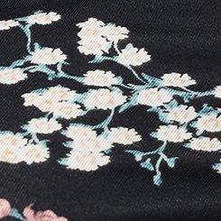 Favorite Tunic Super Soft V-Neck Side Slit Tee, WILD BOUQUET BLACK, swatch
