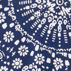 Favorite Tunic Super Soft V-Neck Side Slit Tee, WASHED MANDALA MEDIEVAL BLUE, swatch
