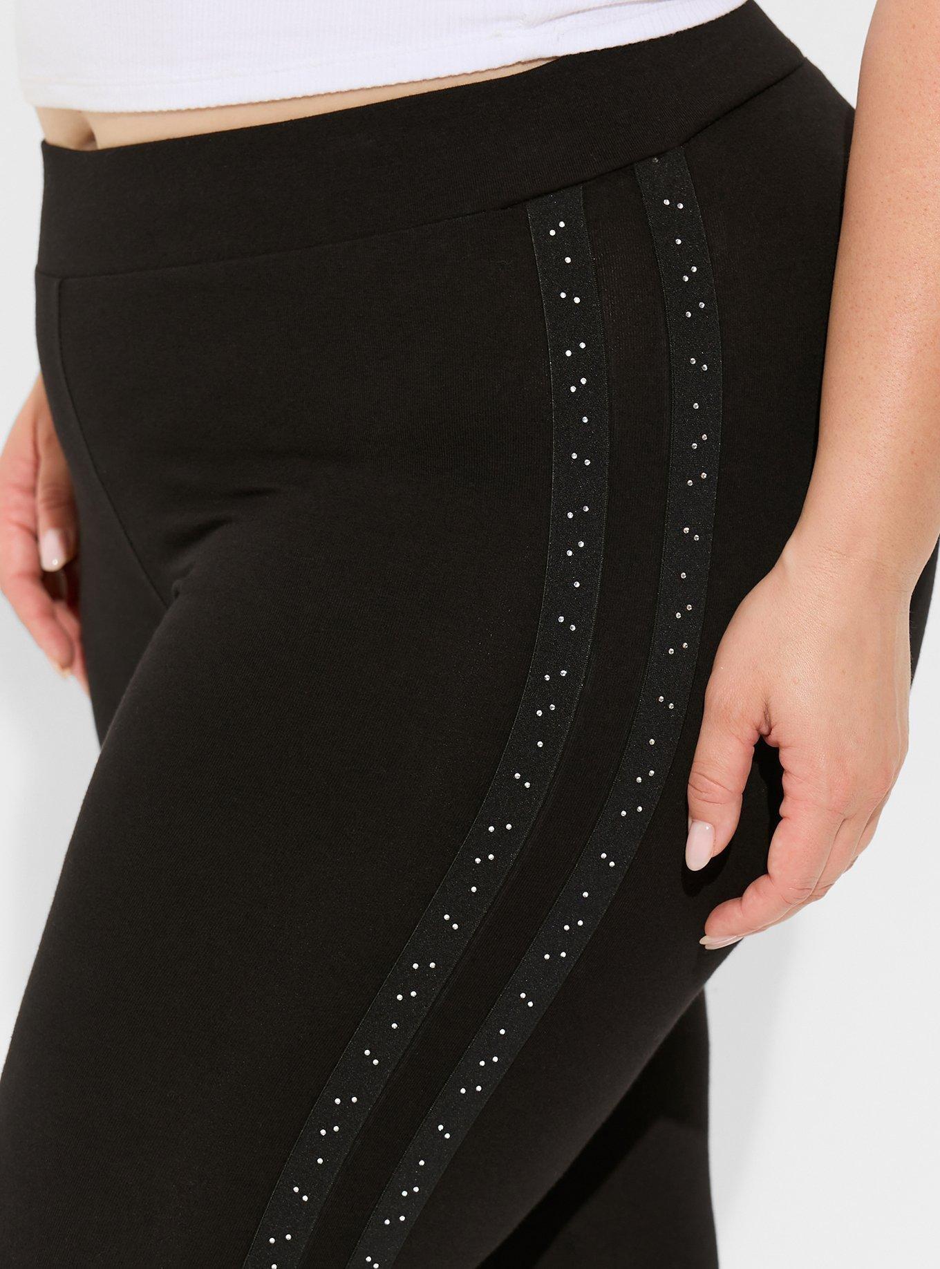 Leggings with rhinestones on sale down the side