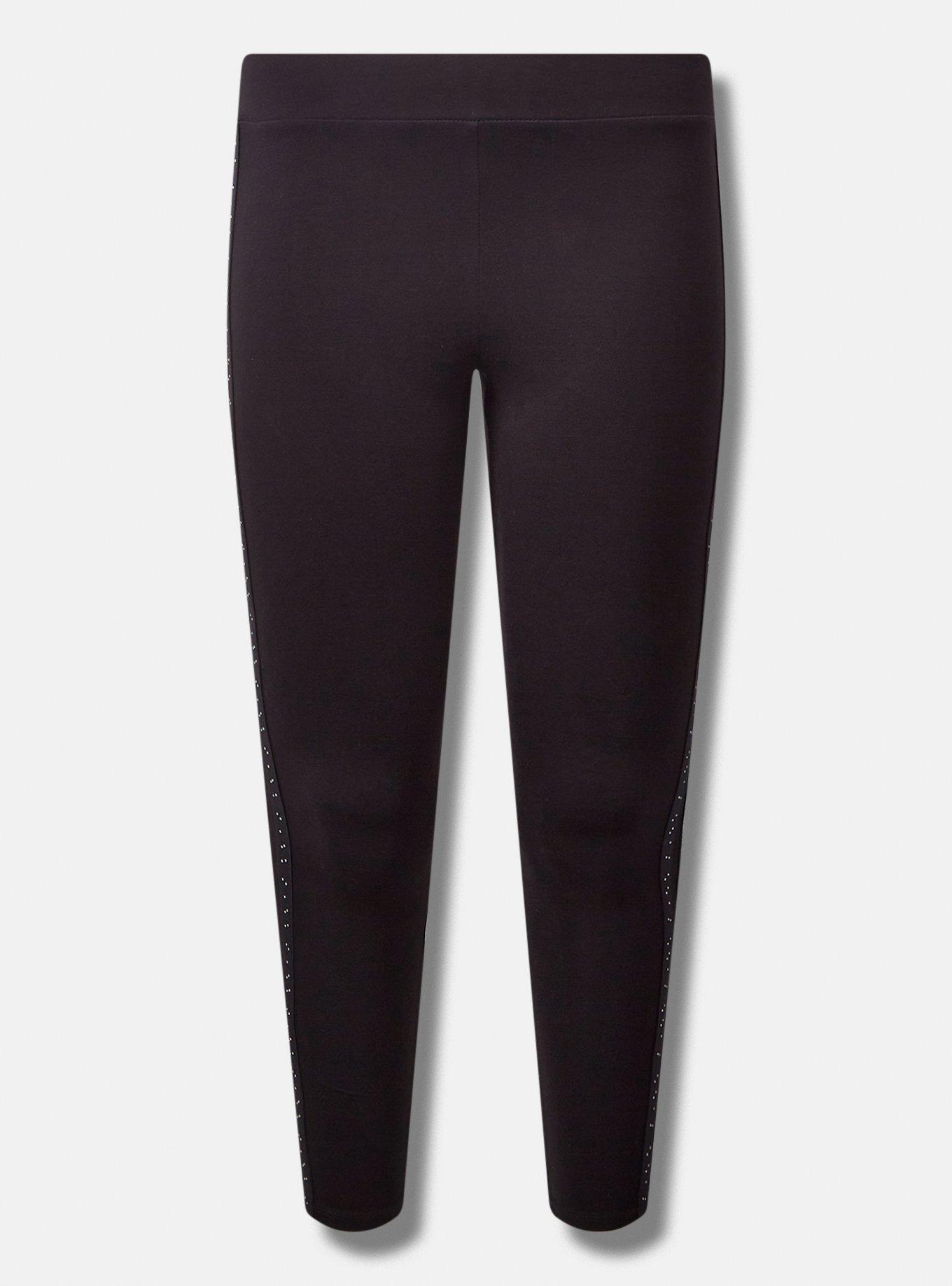 Plus Size - Full Length Signature Waist Rhinestone Side Legging