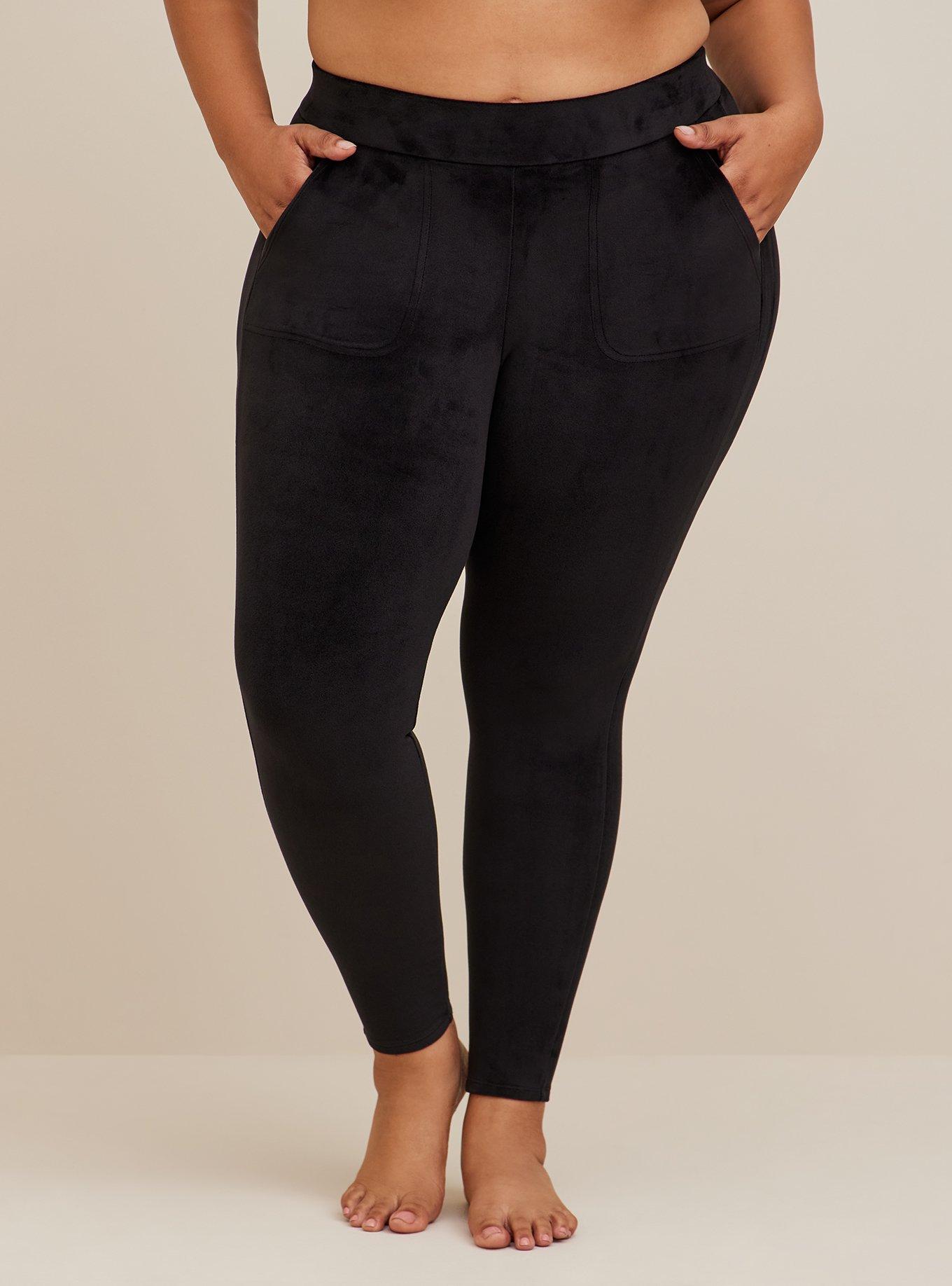 Plus Size - Full Length Signature Waist Velour Pocket Legging - Torrid