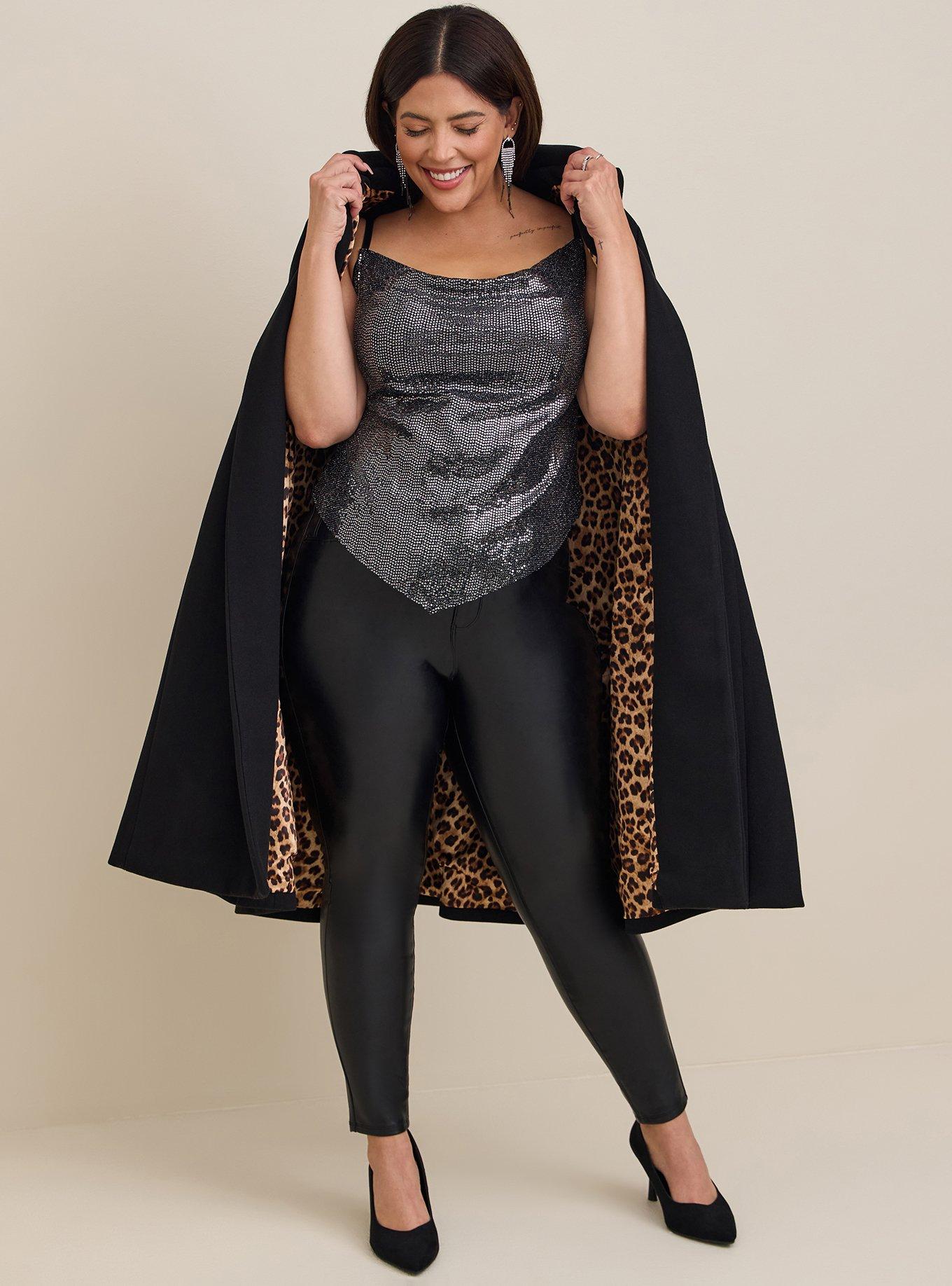 Sequin Cowl Cami, DEEP BLACK, alternate
