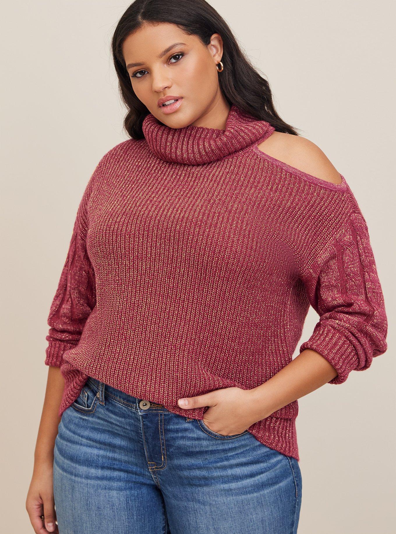 Torrid off the top shoulder sweater