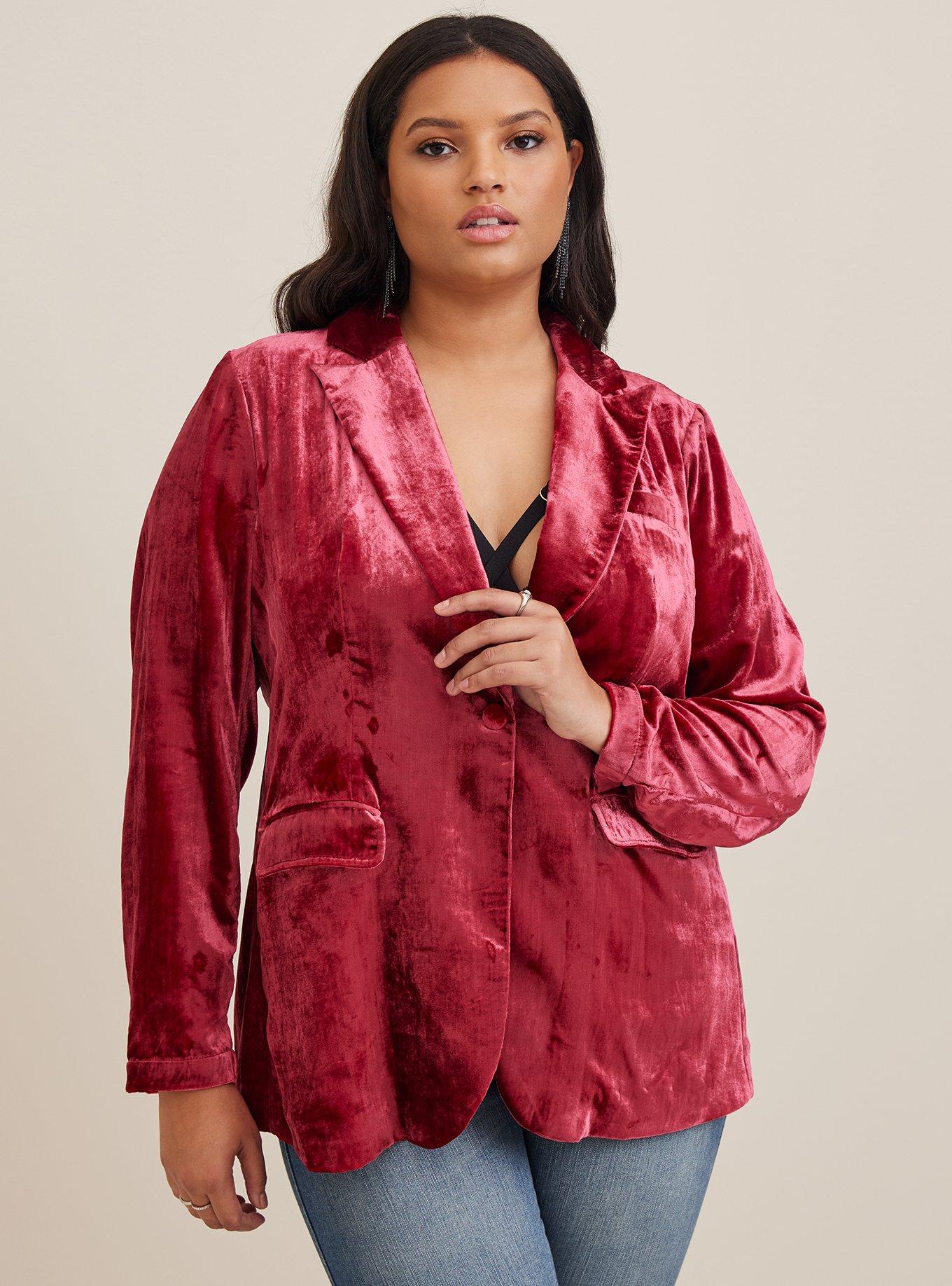 Torrid velvet clearance jacket