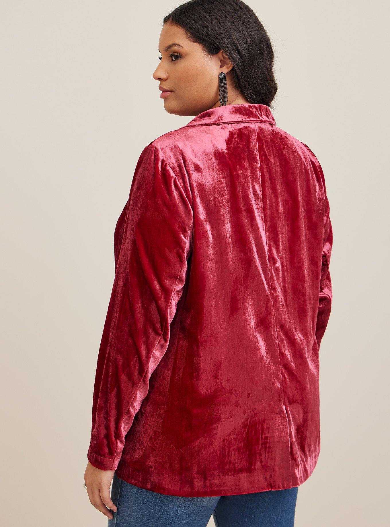 Plus Size Velvet Classic Blazer Torrid