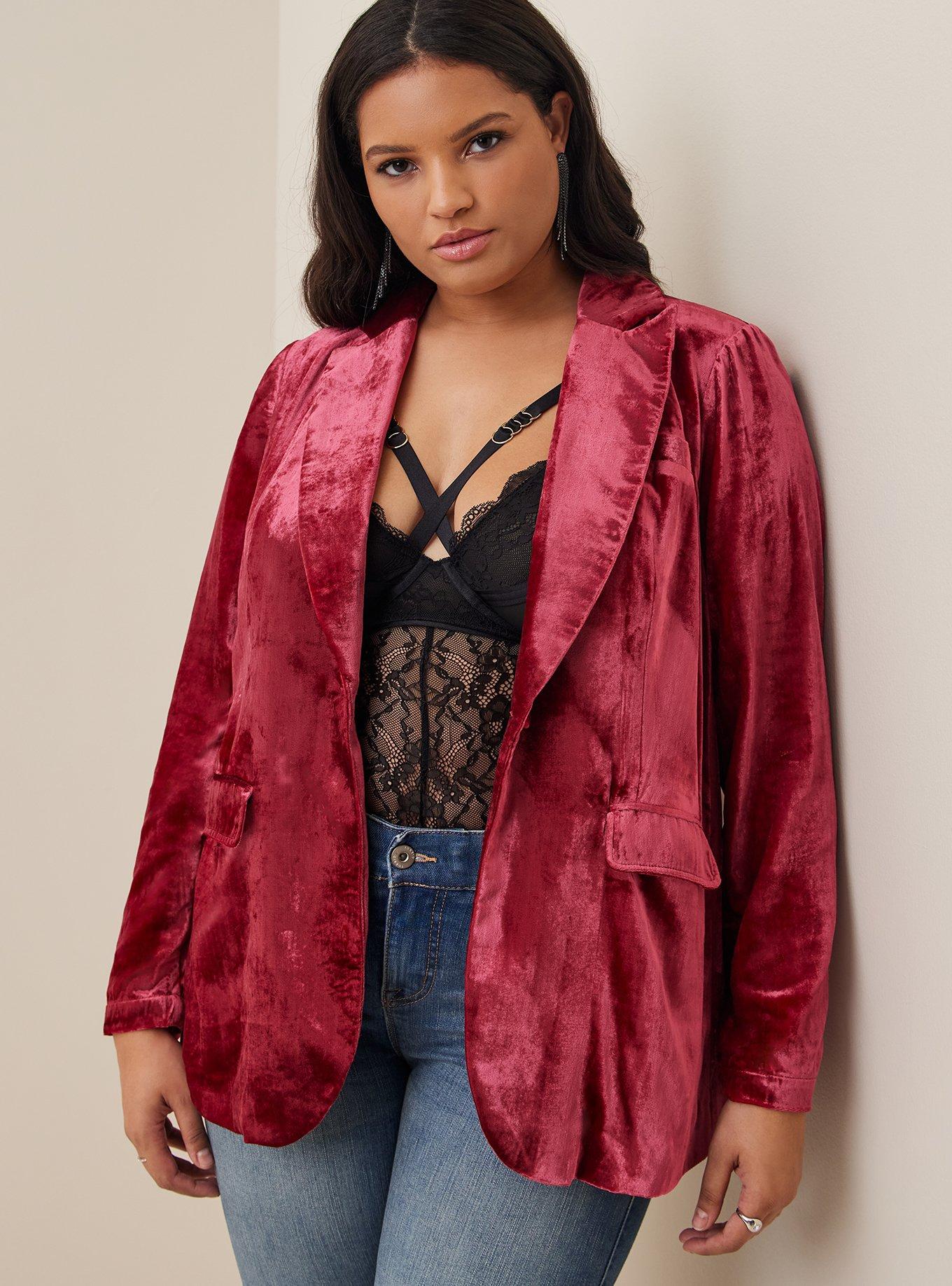 Torrid shop velvet jacket