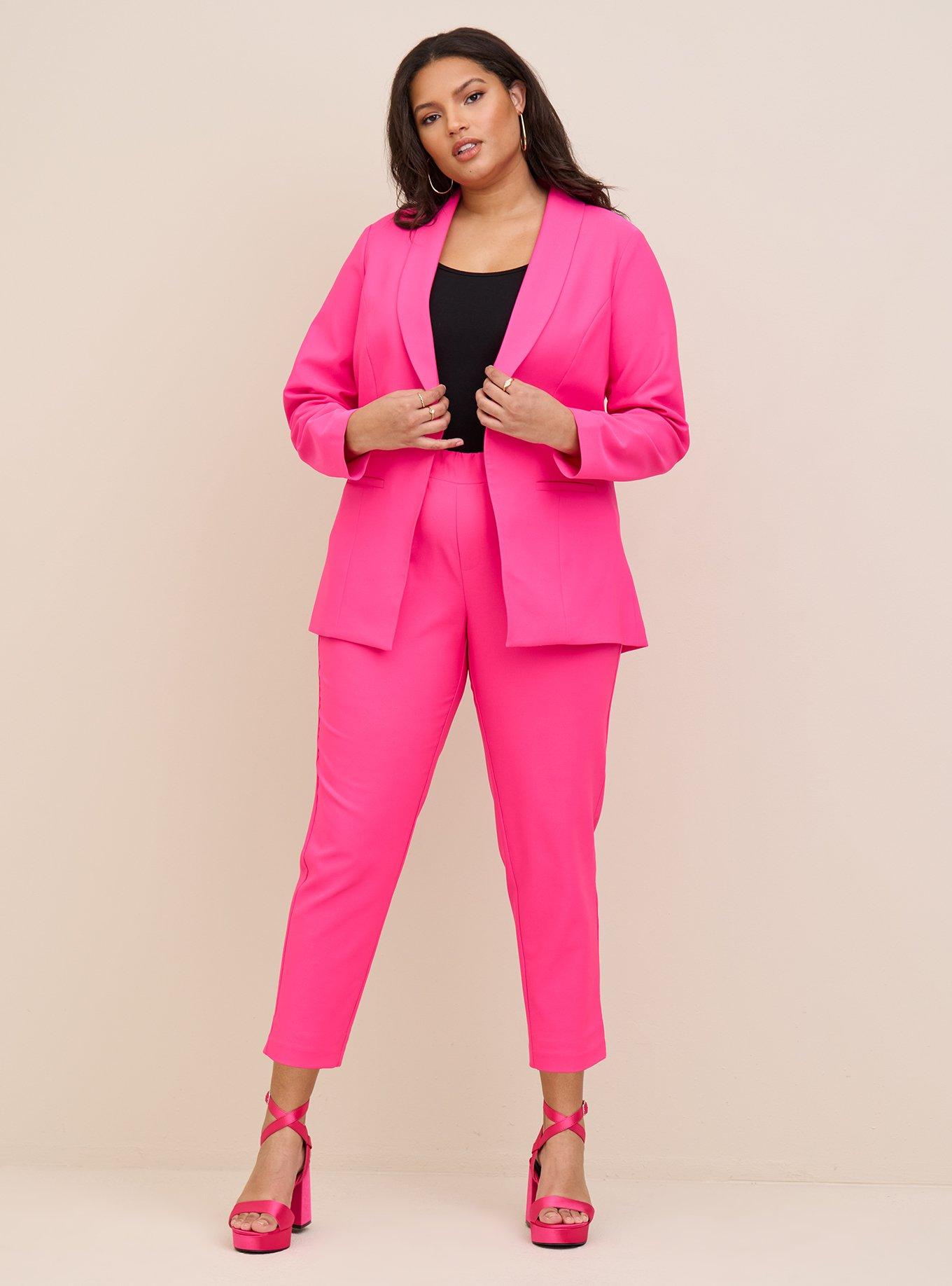 Two Piece Women Suit, Pink Office Suit With Blazer, Women Costume, Bridal  Pantsuit, Bridal Suit, Loose Pants Suit, Wedding Guest Suit, Top -   Finland