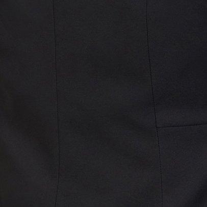 Studio Refined Crepe Satin Lapel Blazer, DEEP BLACK, swatch