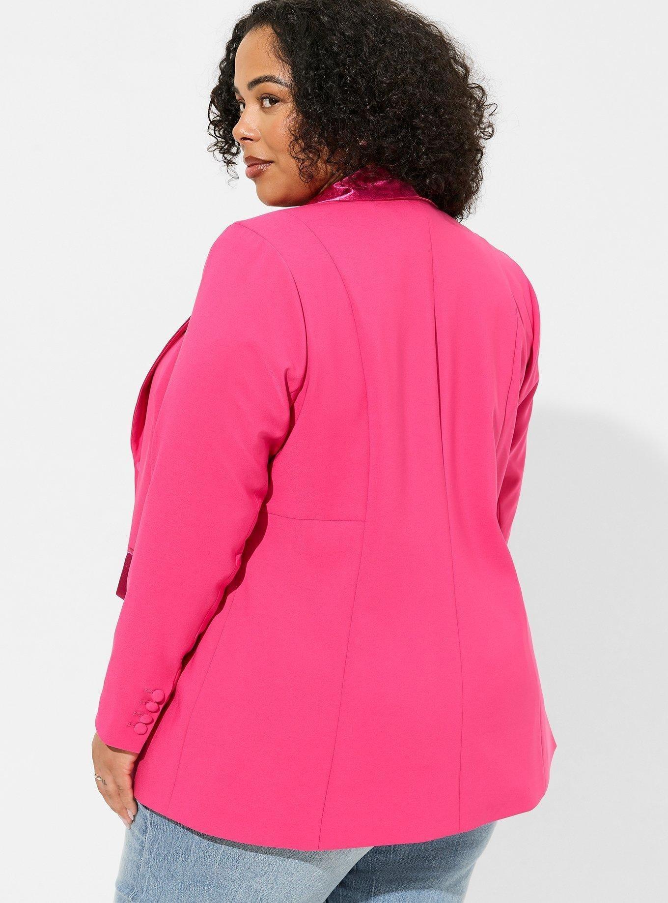 Torrid 2025 pink blazer