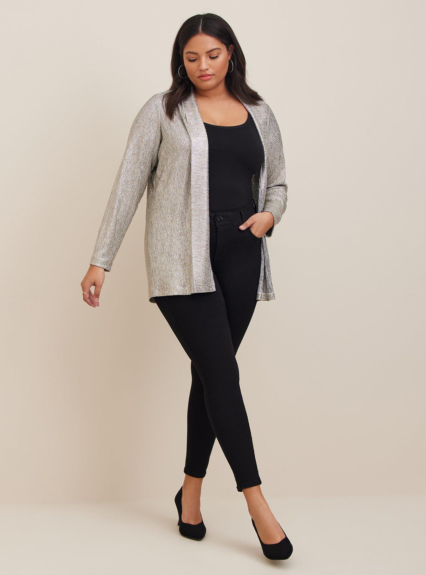 Plus size hotsell metallic blazer