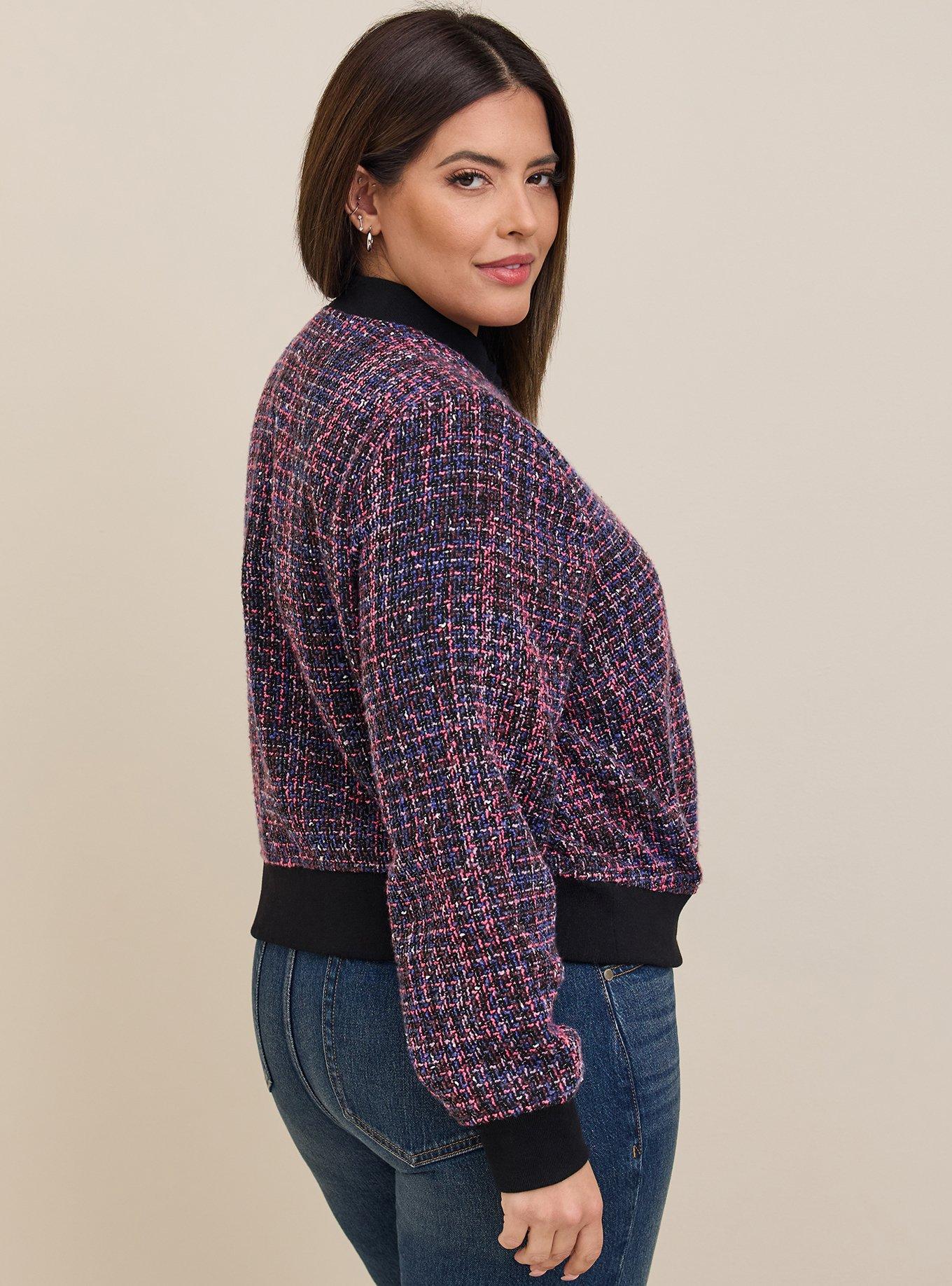 Plus size varsity on sale sweater