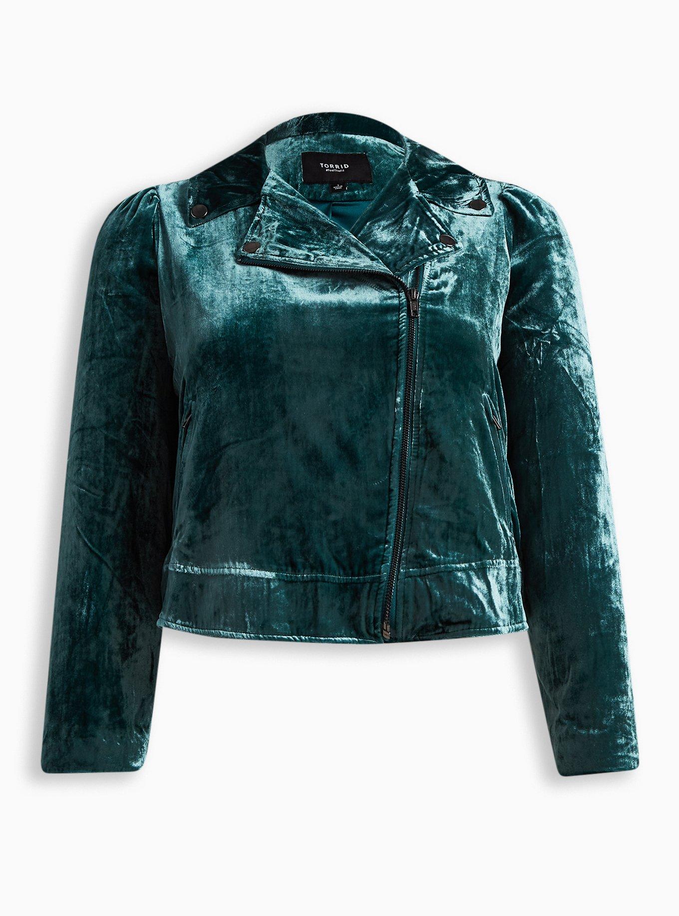 Green velvet pants leather jacket ac/dc shirt