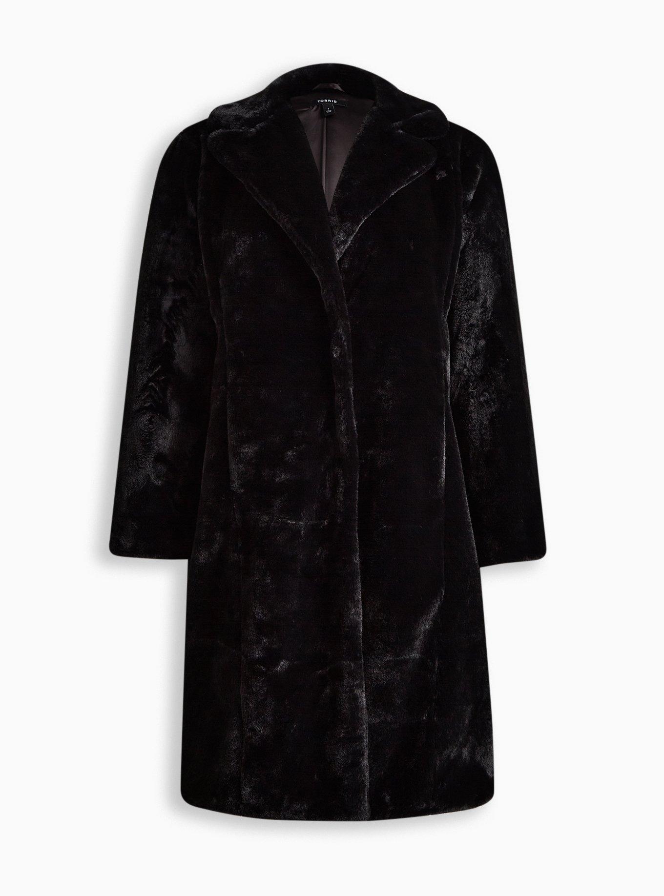 Plus Size - Faux Fur Midi Coat - Torrid