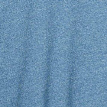 Classic Fit Signature Jersey Crew Neck Ruffle Shoulder Tee, BLUE, swatch