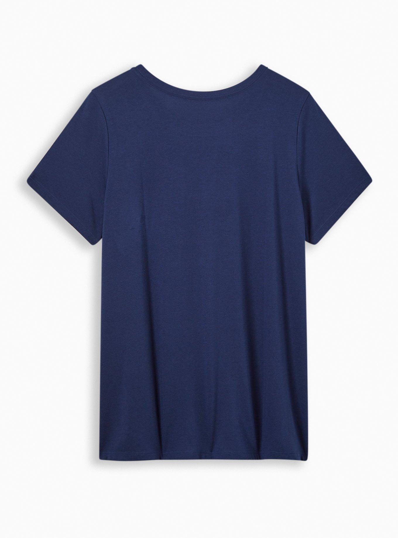 Enjoy Every Moment Everyday Signature Jersey Crew Neck Beaded Tee, MEDEVIAL BLUE, alternate