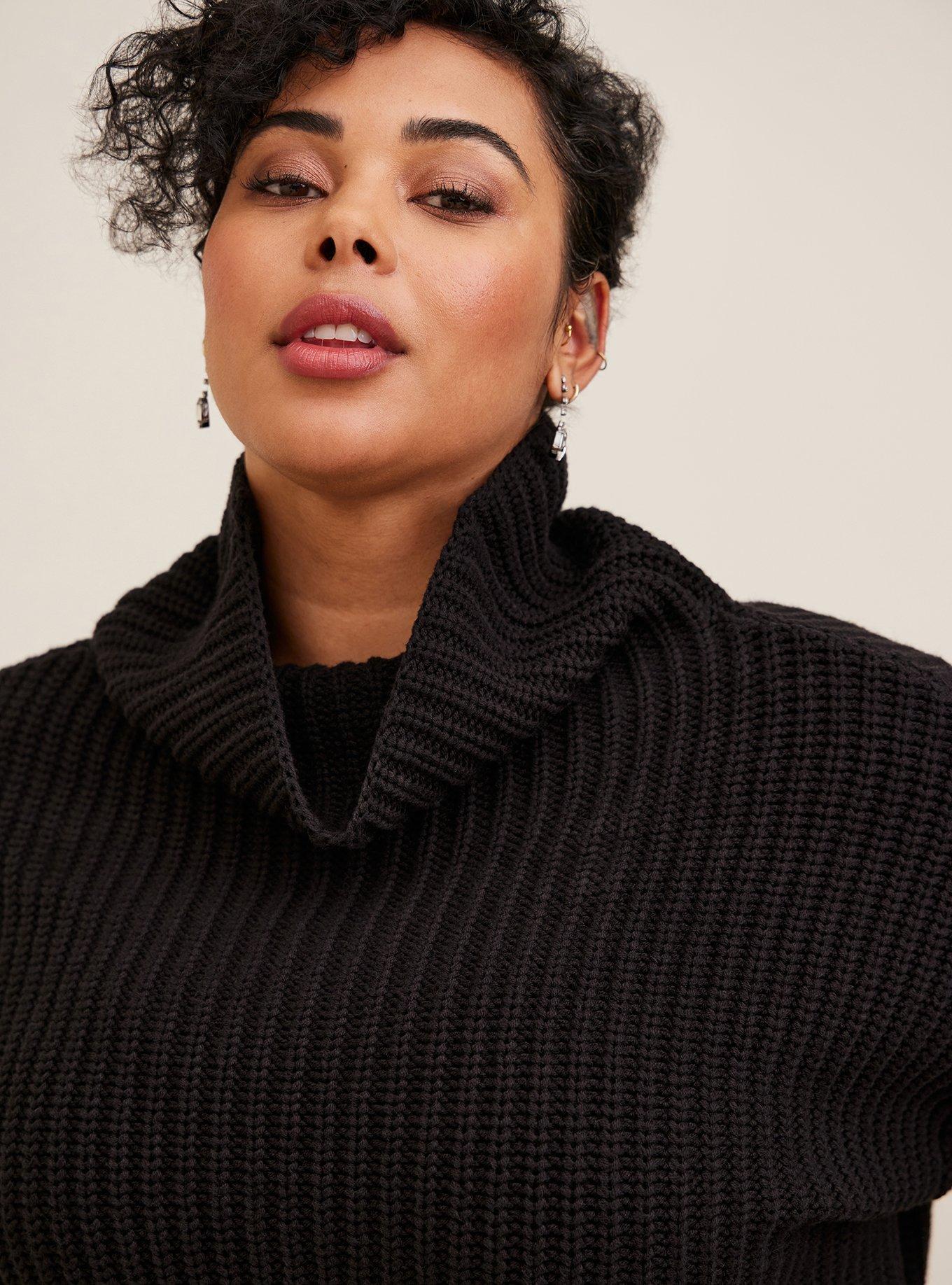 Plus Size - Chunky Pullover Mock Neck Sweater - Torrid