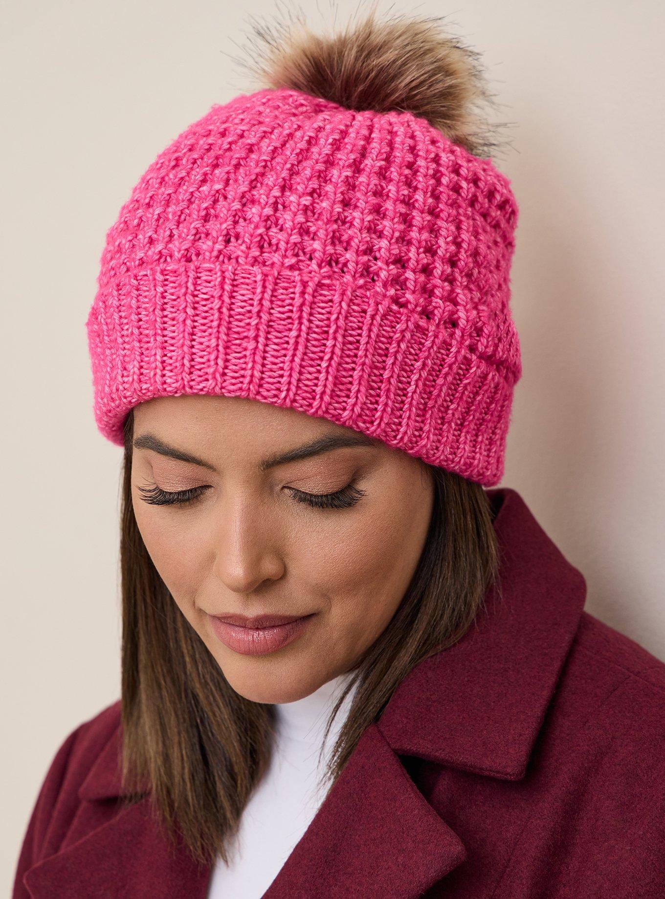 Plus Size - Waffle Knit Cozy Pom Beanie - Torrid