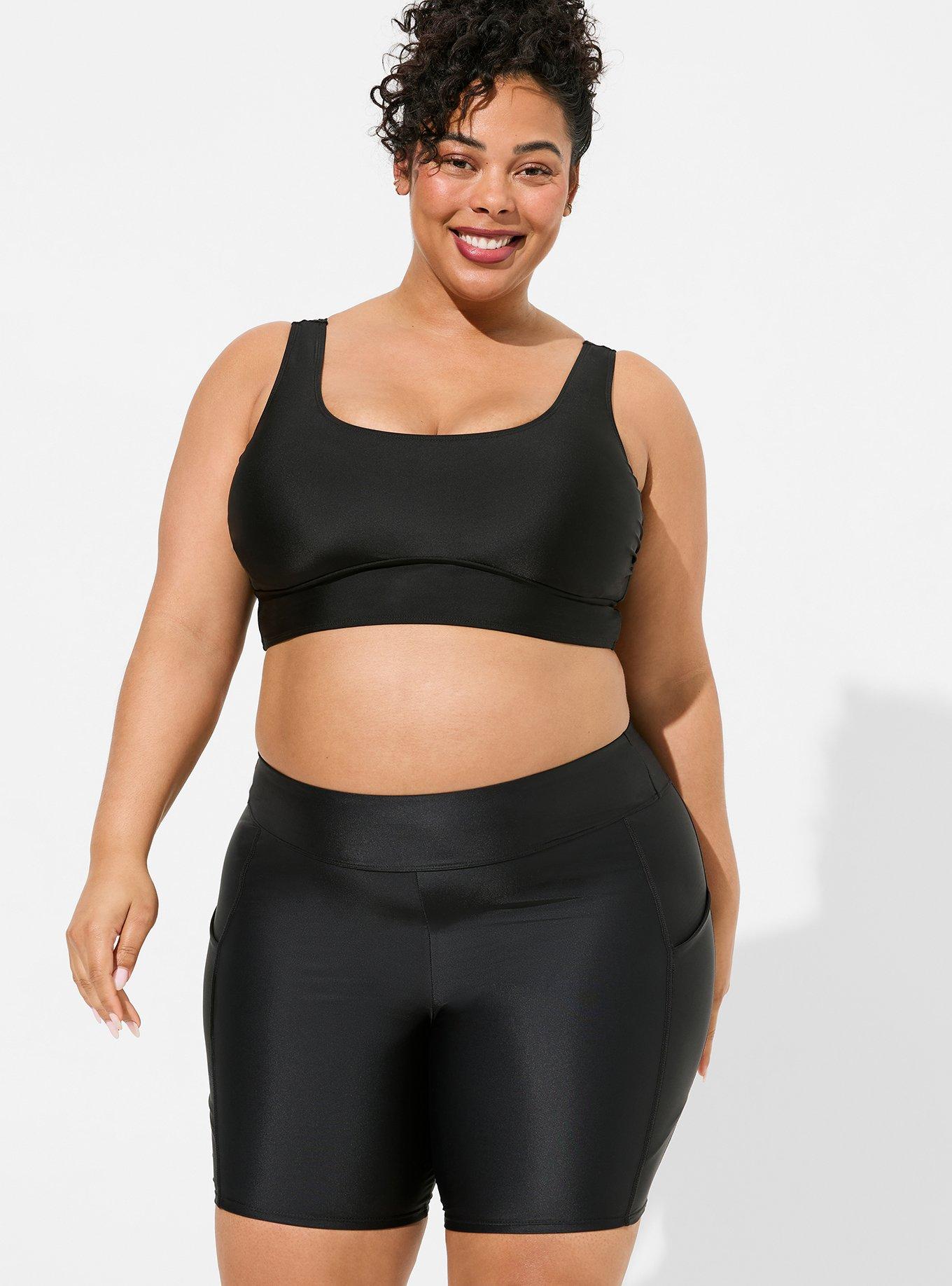 Plus Size - Swim Biker Short With Pockets - Torrid