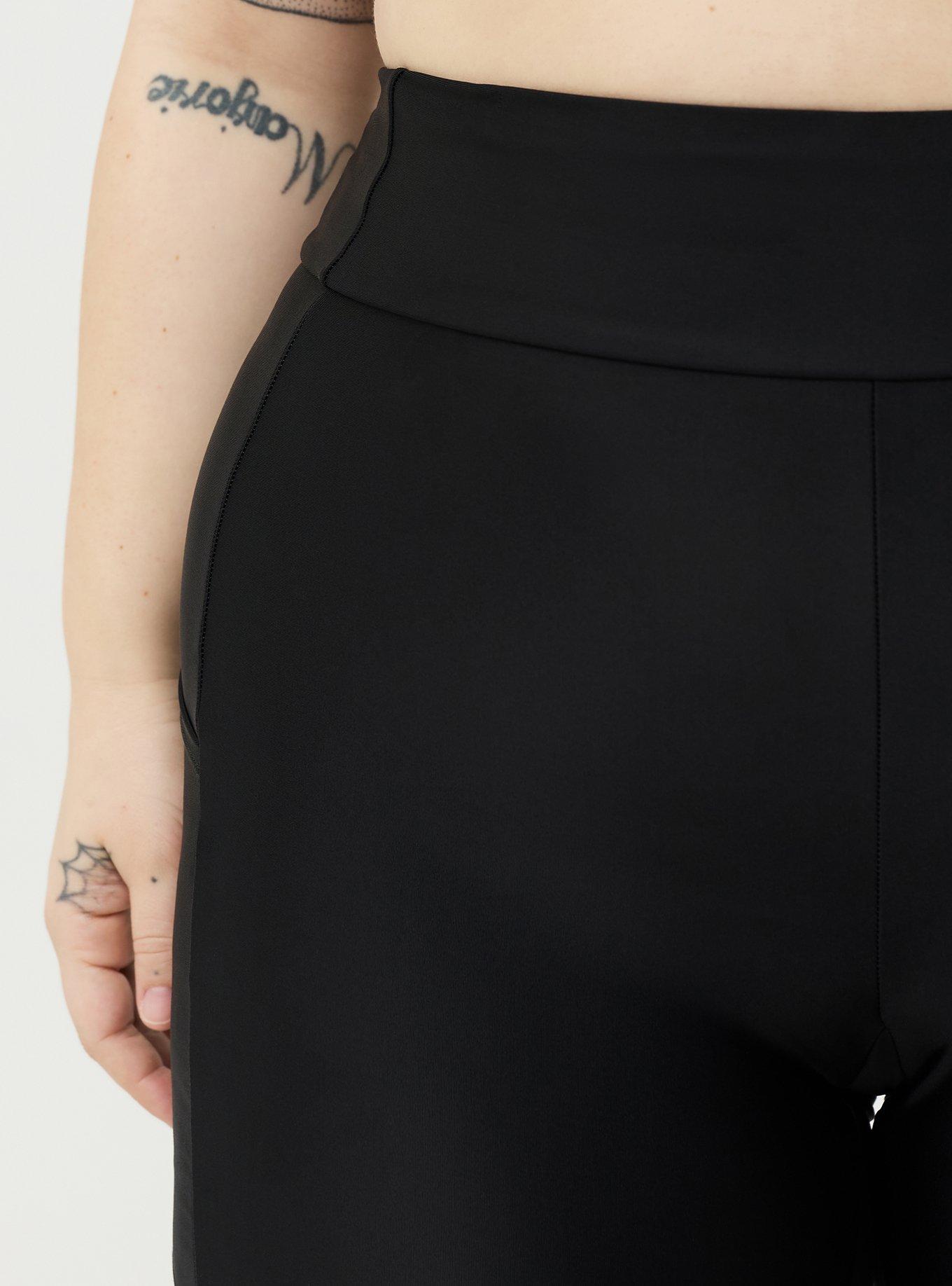 High-Rise Biker Swim Short with Pockets, DEEP BLACK, alternate