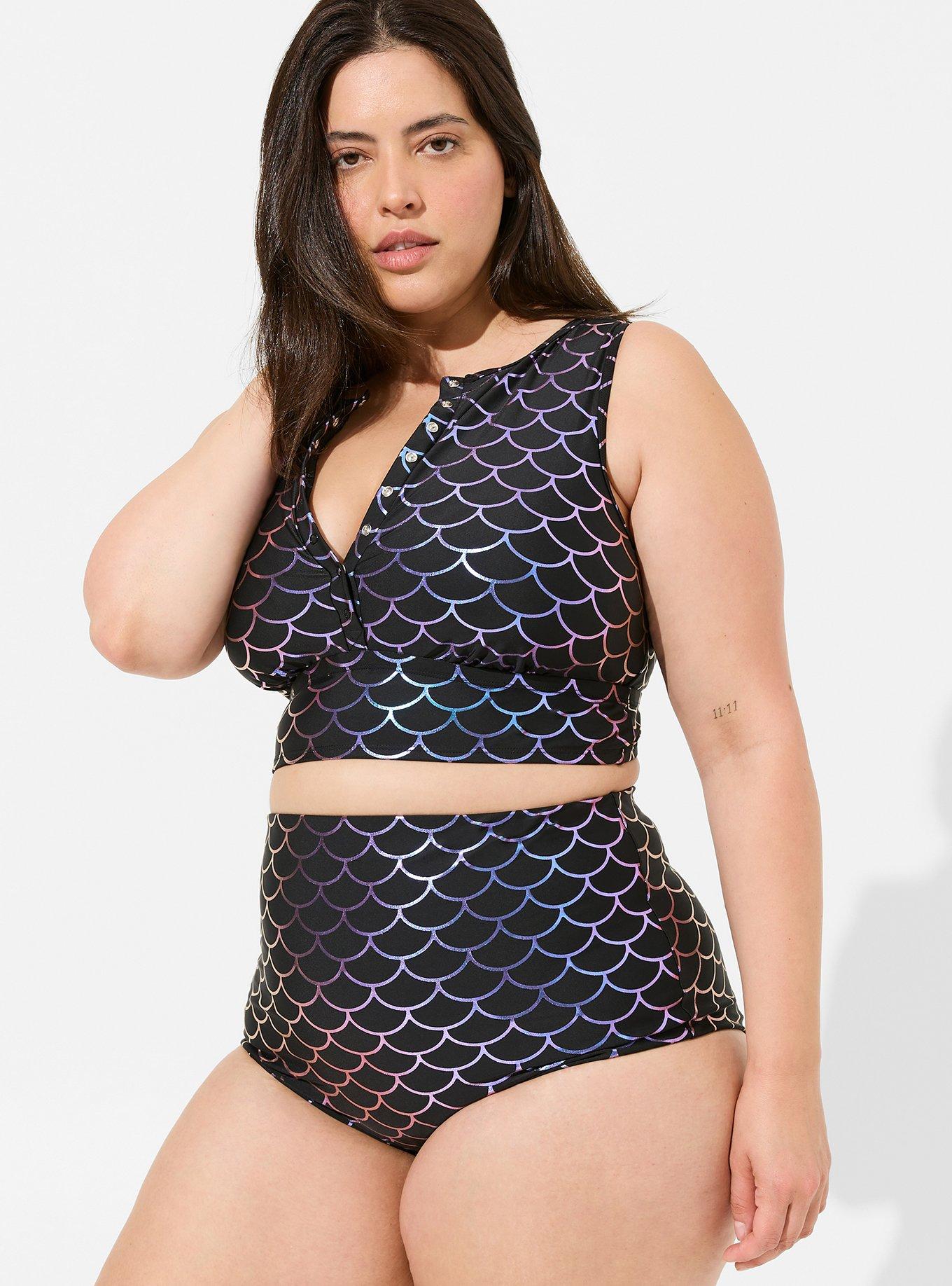 Torrid high waisted swim clearance bottoms