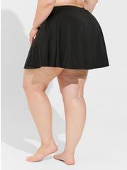 Swim Skirt With Pocket Shorts, DEEP BLACK, alternate