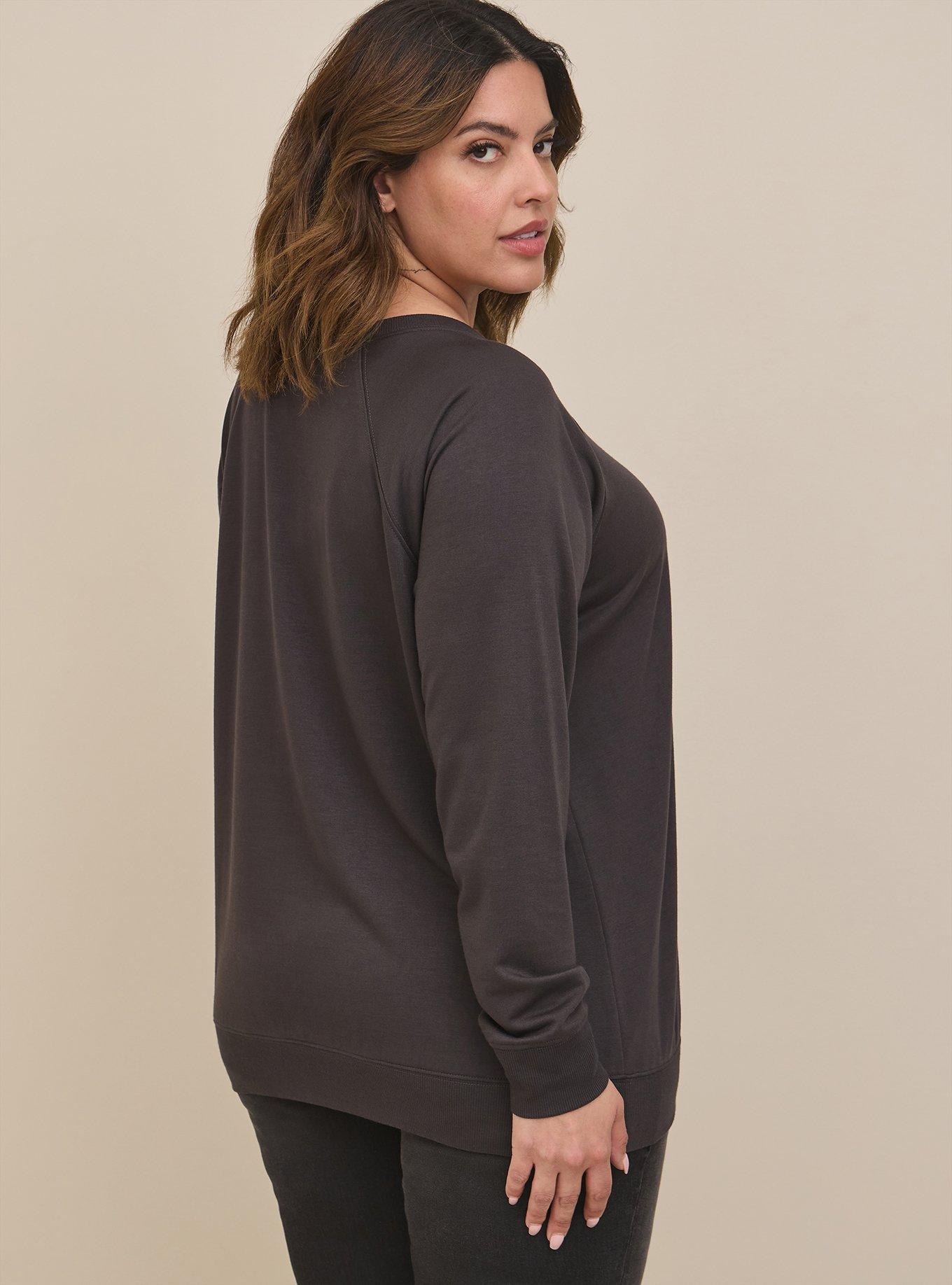 Plus Size Whatever Lightweight French Terry Crew Neck Sweatshirt, PHANTOM, alternate