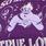 Disney Ursula Classic Fit Cotton Crew Neck Caged Top, PURPLE, swatch