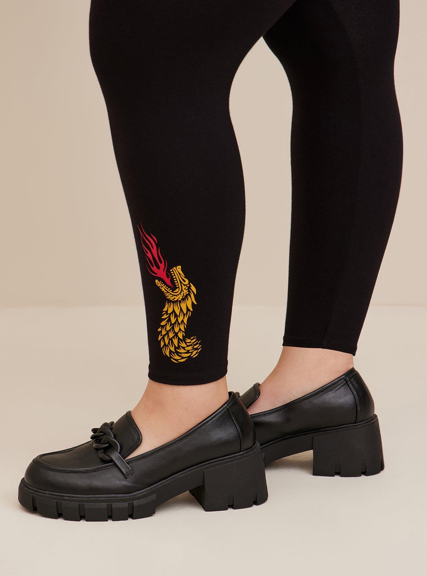 Plus Size Warner Bros. House of the Dragon Crop Legging, DEEP BLACK, alternate