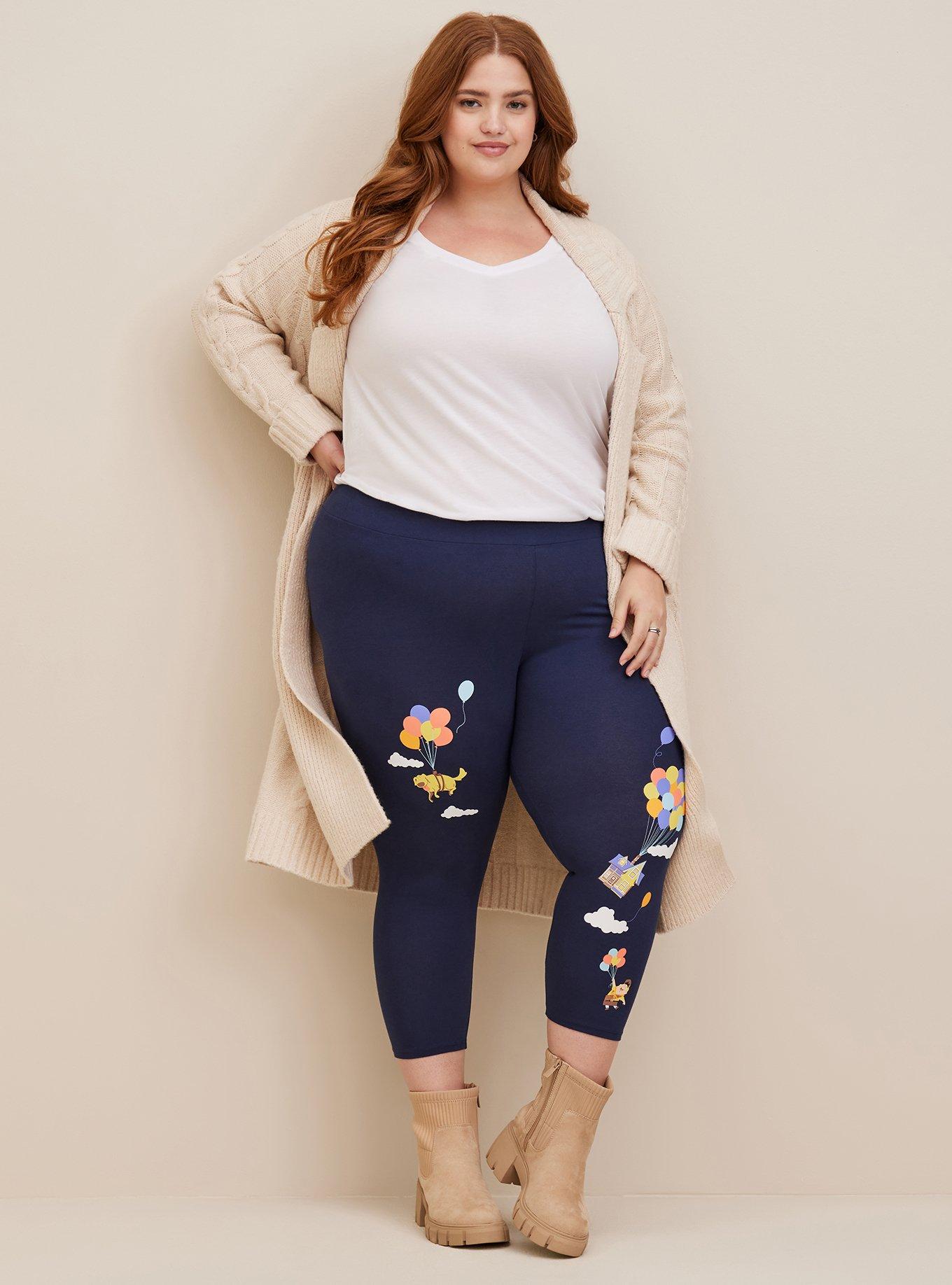 Plus Size Disney Up Crop Signature Waistband Premium Legging