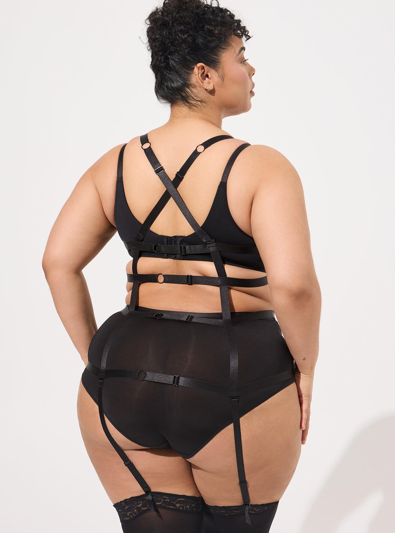 TORRID Lacy Bondage Bodysuit with Neck Harness