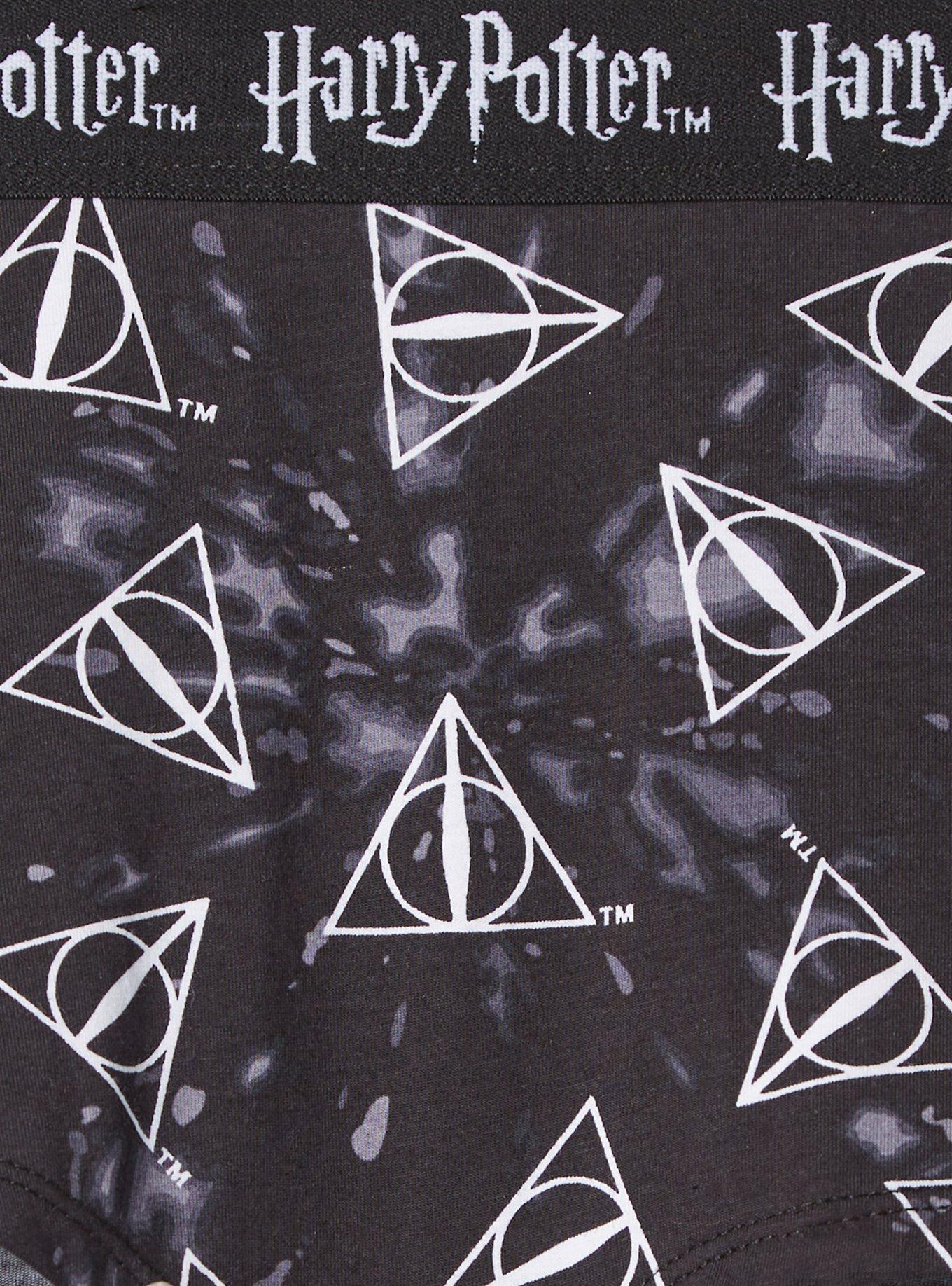 Plus Size Harry Potter Cotton Mid Rise Boyshort Panty , MULTI, alternate