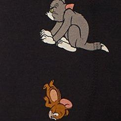 Plus Size Warner Bros Tom And Jerry Crop Signature Waistband Premium Legging, GREY, swatch
