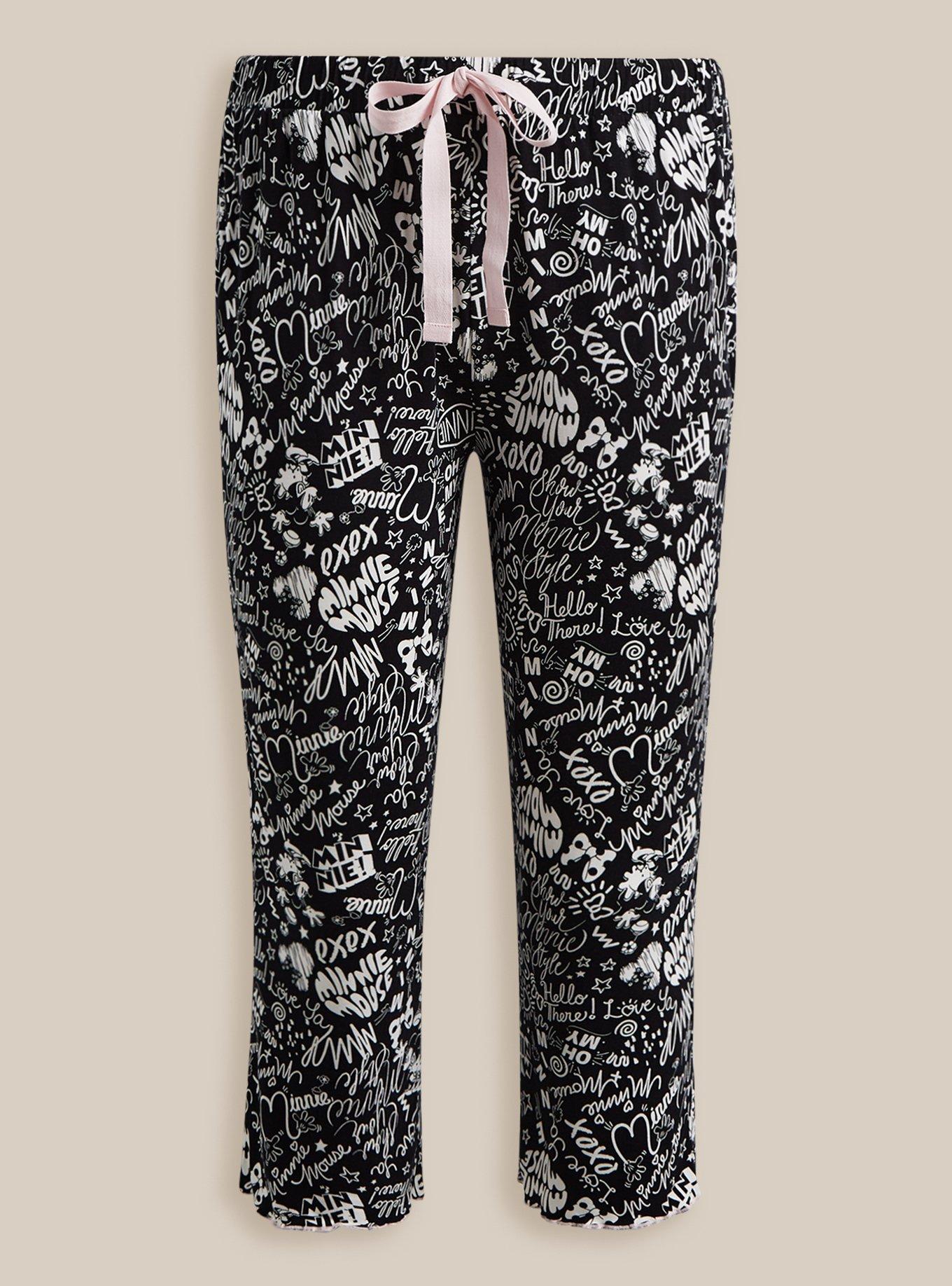 Babyhug Disney Cotton Full Length Lounge Pant with Minnie & Mickey Mouse Graphics - Mint