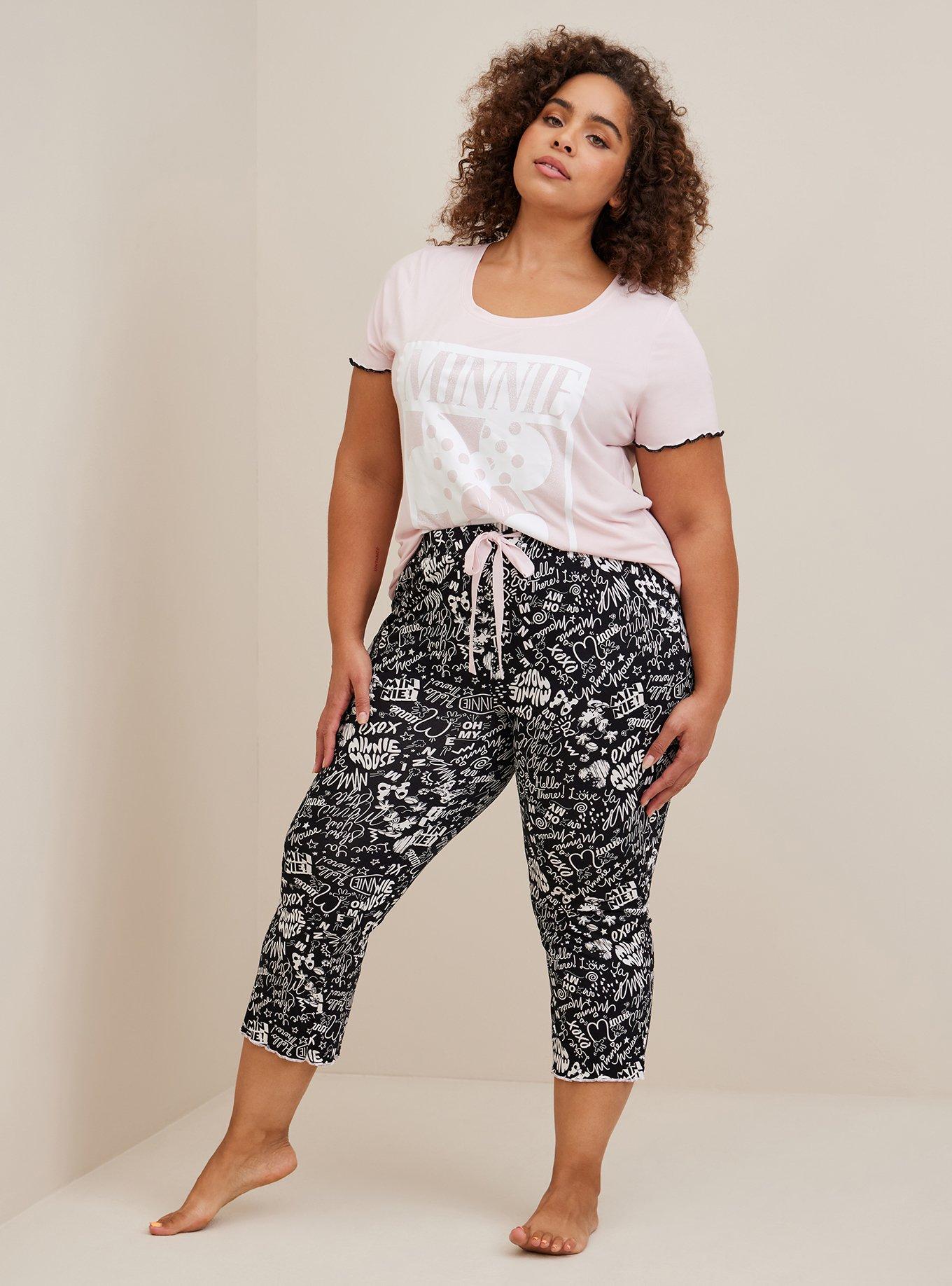 Babyhug Disney Cotton Full Length Lounge Pant with Minnie & Mickey Mouse Graphics - Mint main image 1