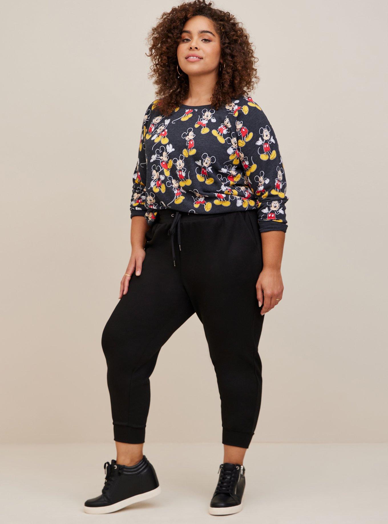 Disney Mickey Mouse Classic Fit Cozy Fleece Crew Neck Sweatshirt, MULTI, alternate