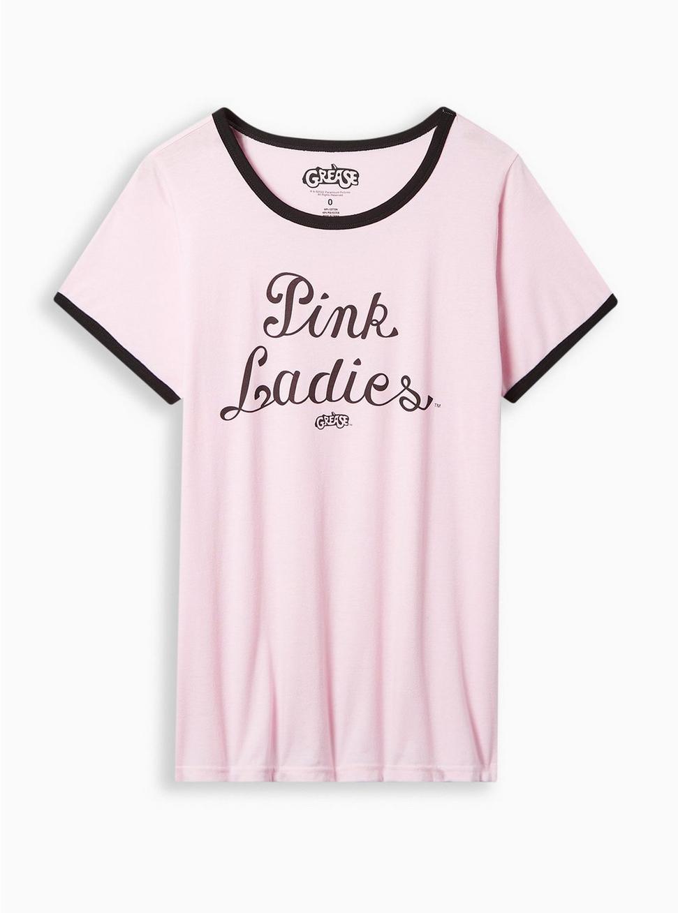 Grease Classic Fit Cotton Ringer Tee, PINK, hi-res